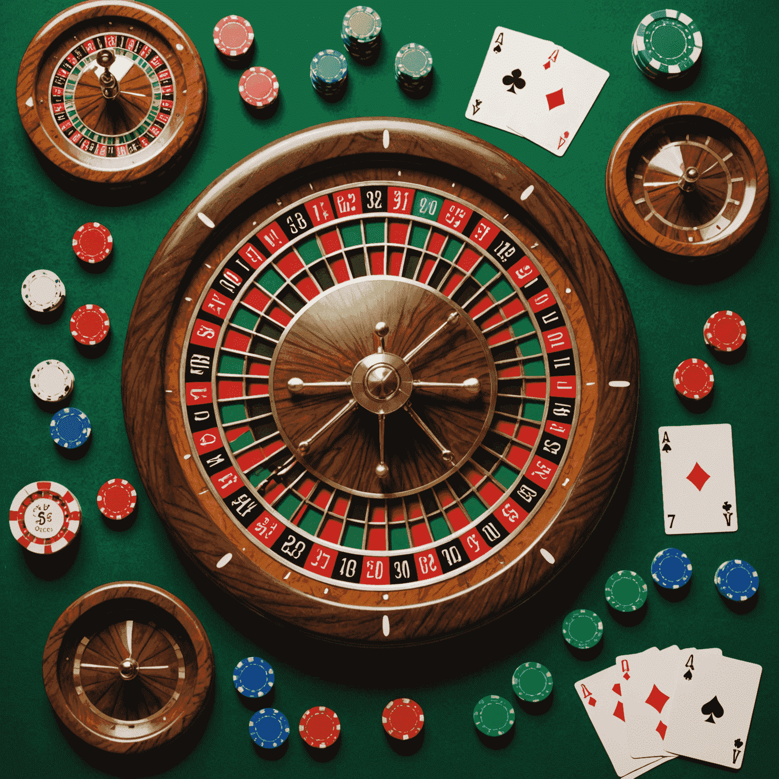 A collage of casino game elements including cards, chips, and a roulette wheel, with overlaid text highlighting '5 Top Strategies'